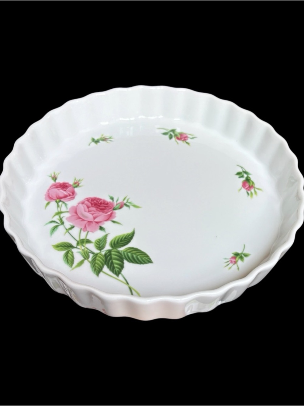 Vintage Christineholm Porcelain Quiche Tart Pie Dish